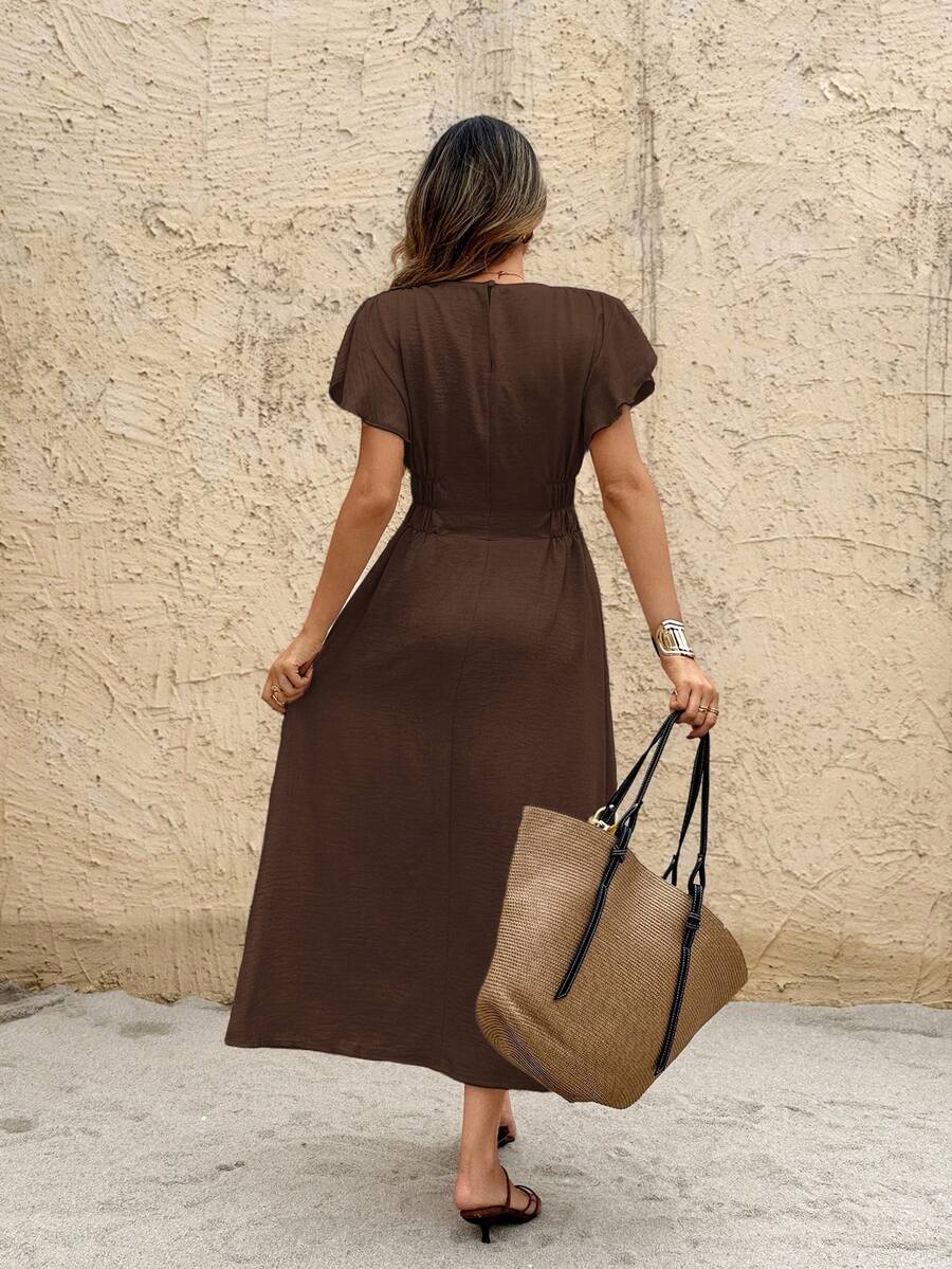 Rochie maxi SHEIN, maro