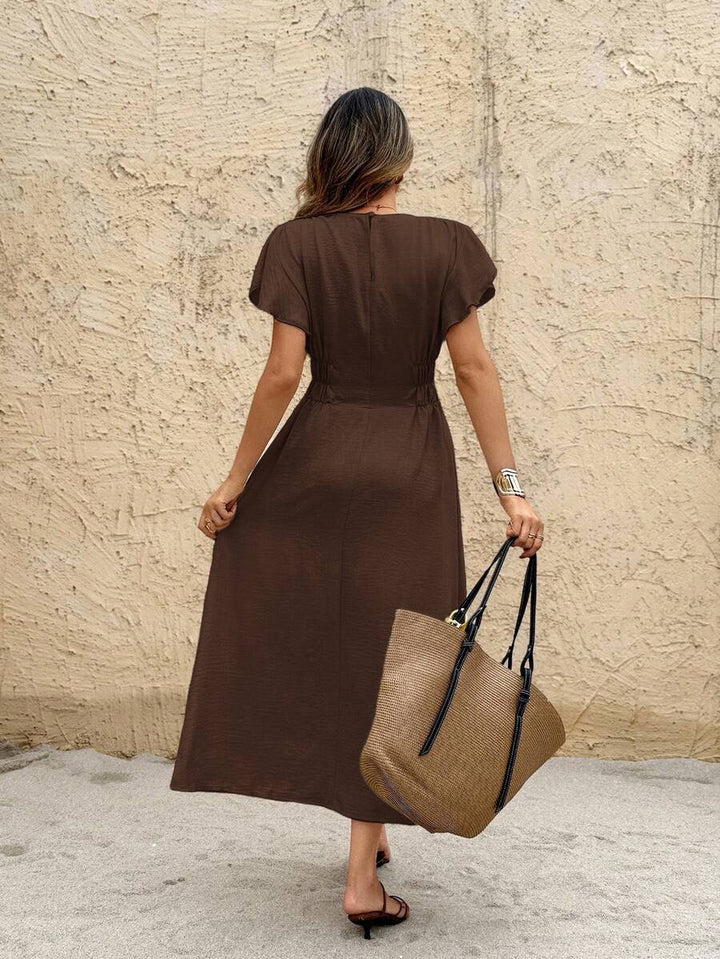 Rochie maxi SHEIN, maro