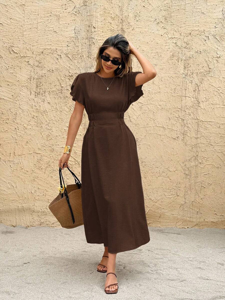 Rochie maxi SHEIN, maro