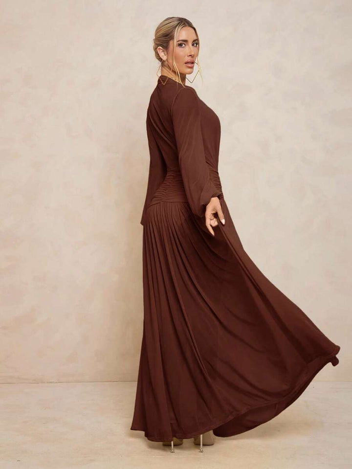 Rochie maxi SHEIN, maro