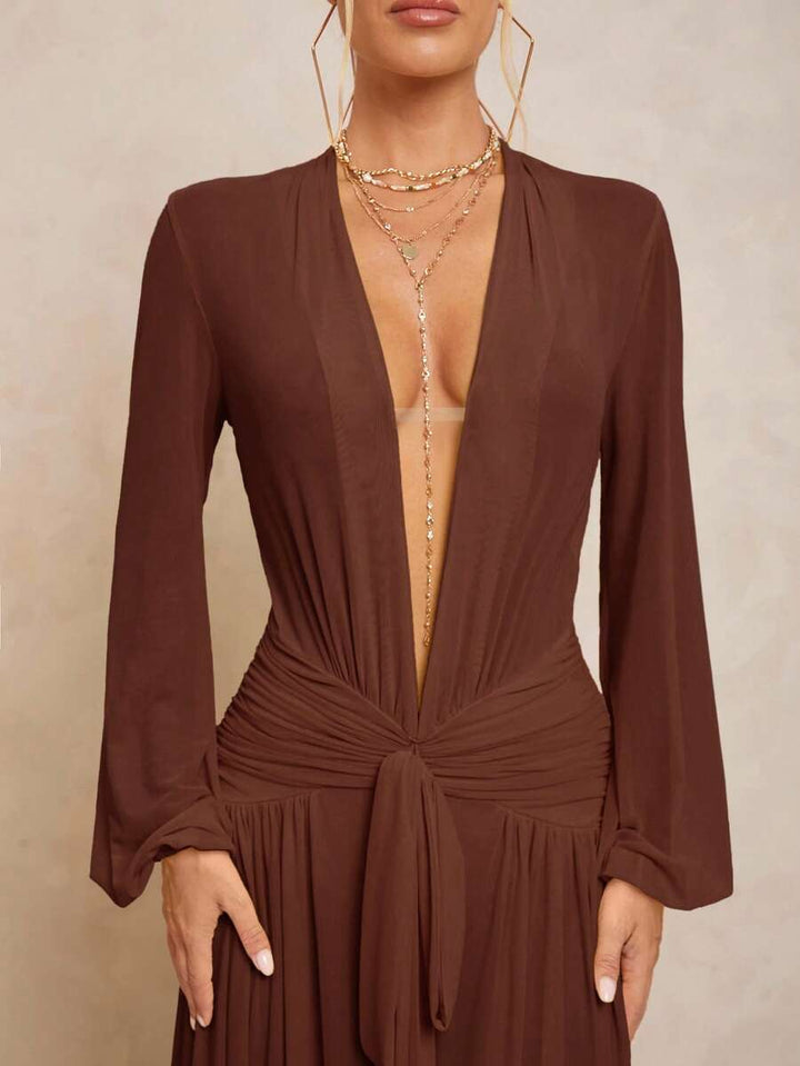 Rochie maxi SHEIN, maro
