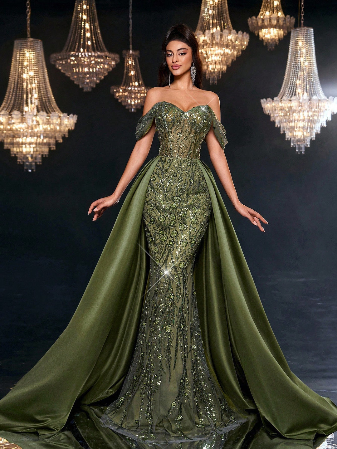Rochie SHEIN, verde