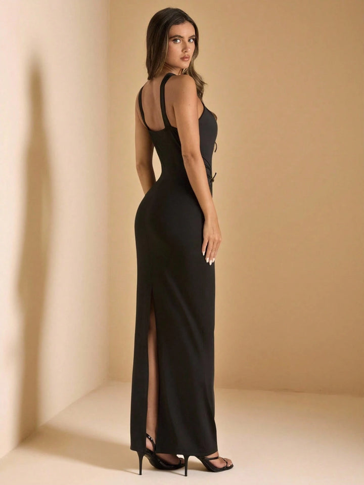 SHEIN maxi ruha, fekete