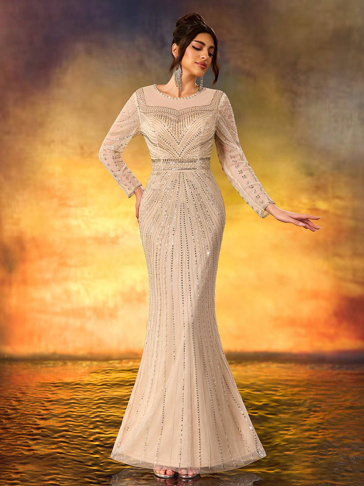 Rochie de ocazie SHEIN, auriu