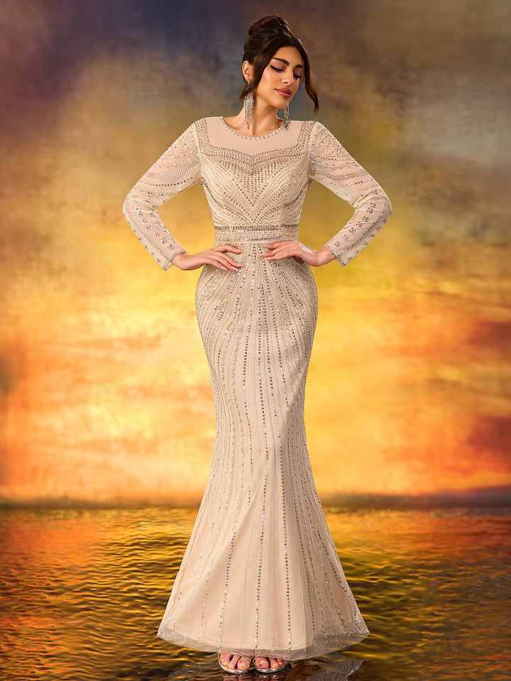Rochie de ocazie SHEIN, auriu