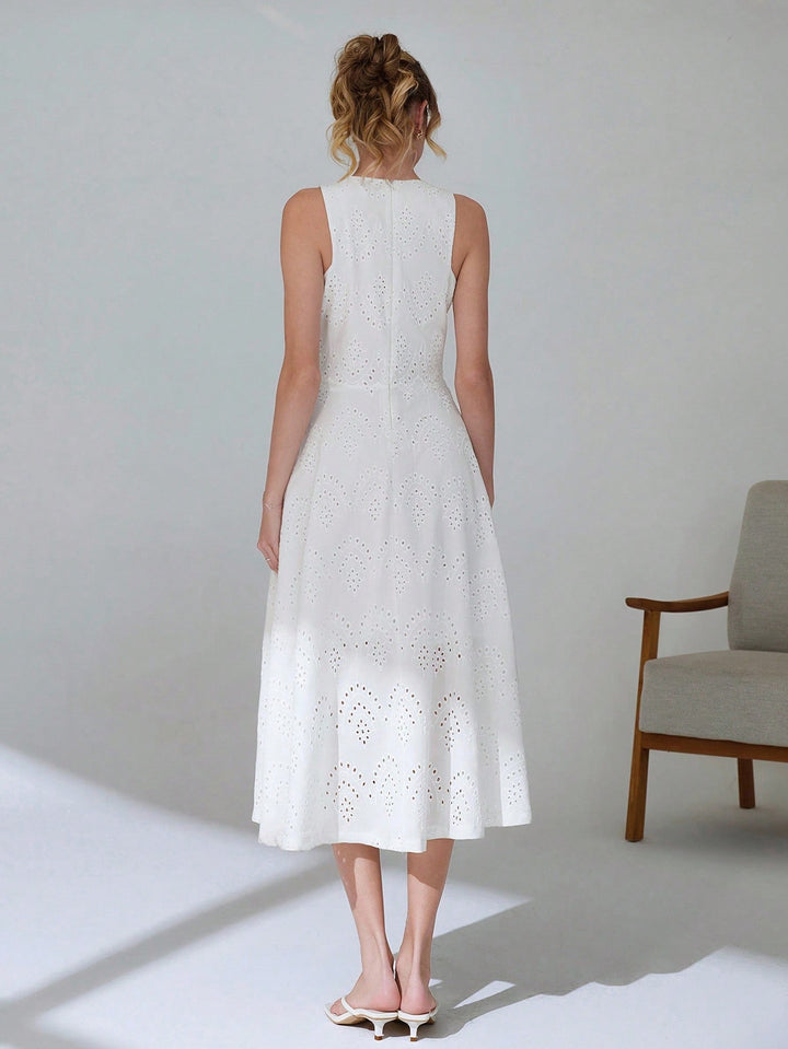 Rochie midi SHEIN, alb