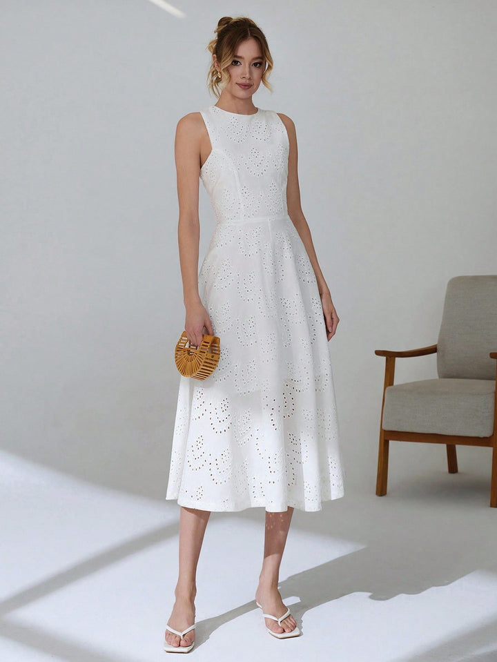 Rochie midi SHEIN, alb