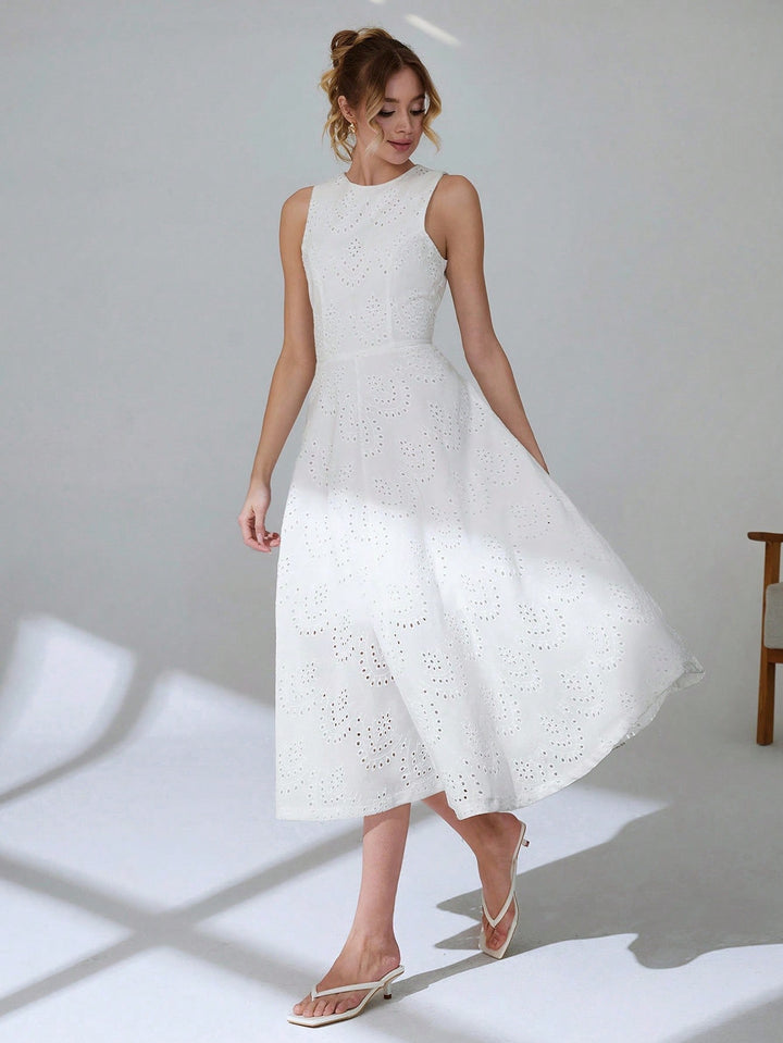 Rochie midi SHEIN, alb
