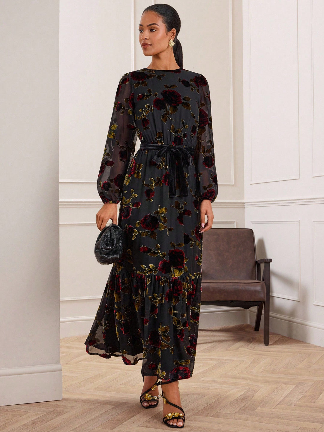 Rochie maxi SHEIN, mix culori