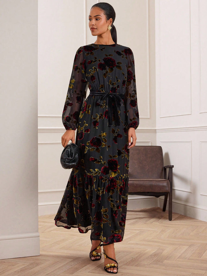 Rochie maxi SHEIN, mix culori