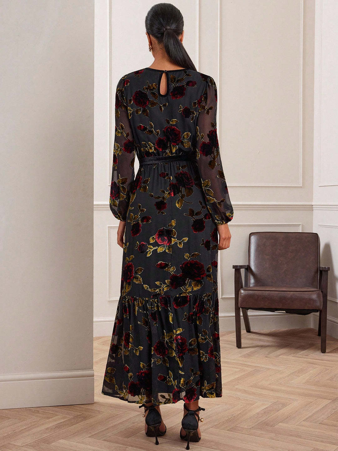 Rochie maxi SHEIN, mix culori