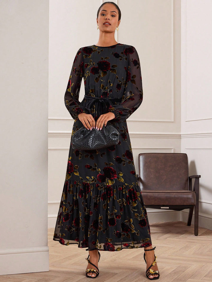 Rochie maxi SHEIN, mix culori