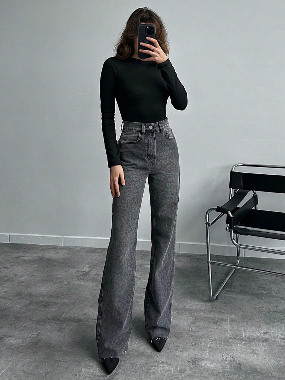 Jeans SHEIN, negru