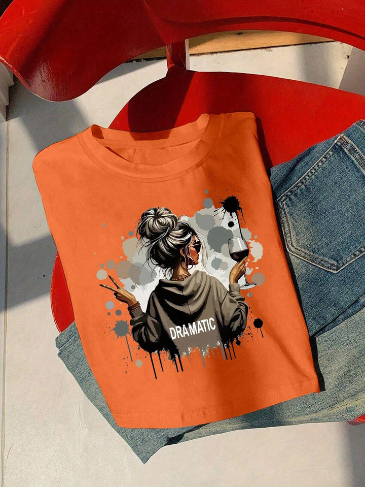 Tricou SHEIN, portocaliu