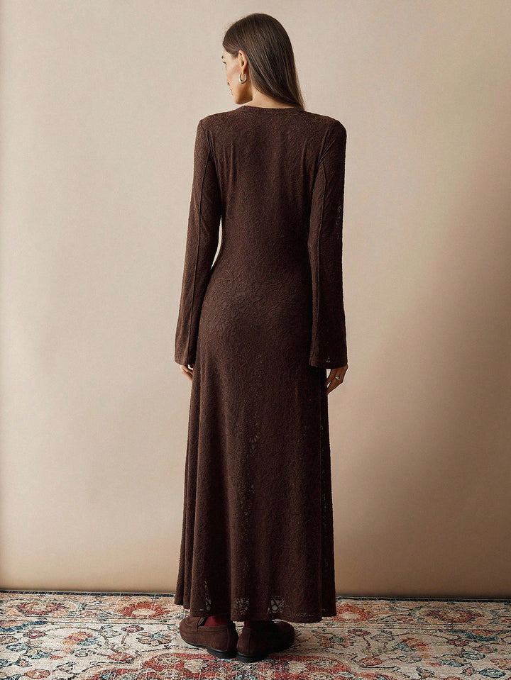 Rochie maxi SHEIN, maro