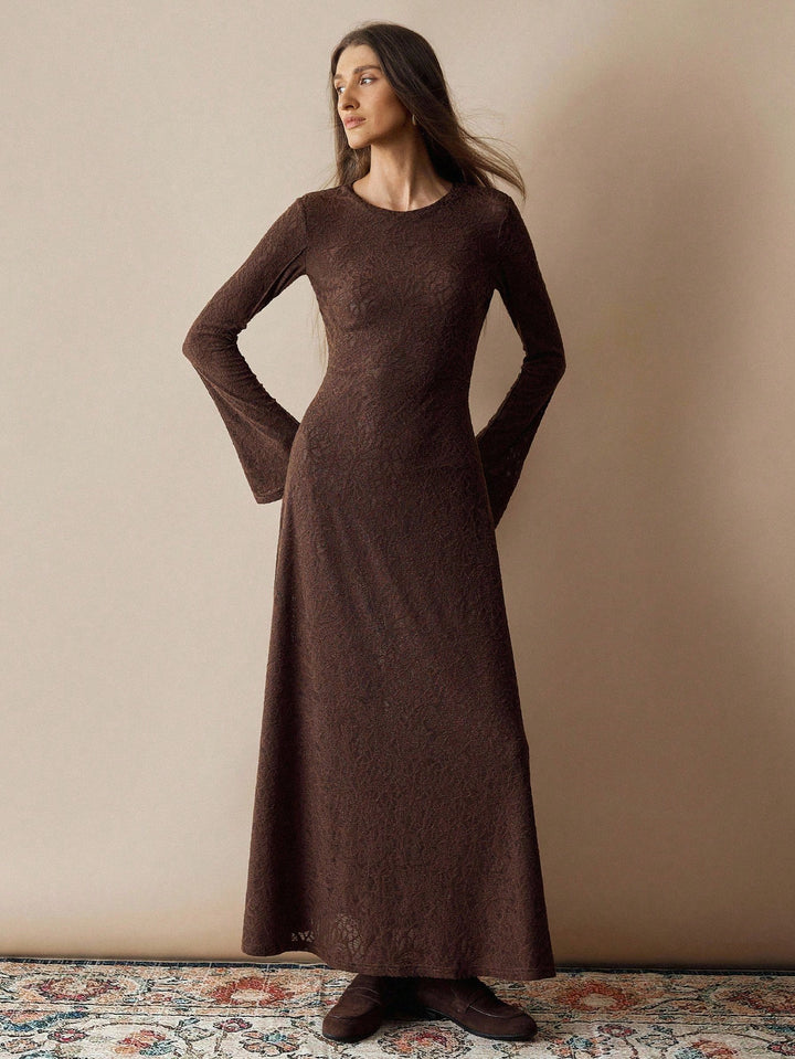 Rochie maxi SHEIN, maro