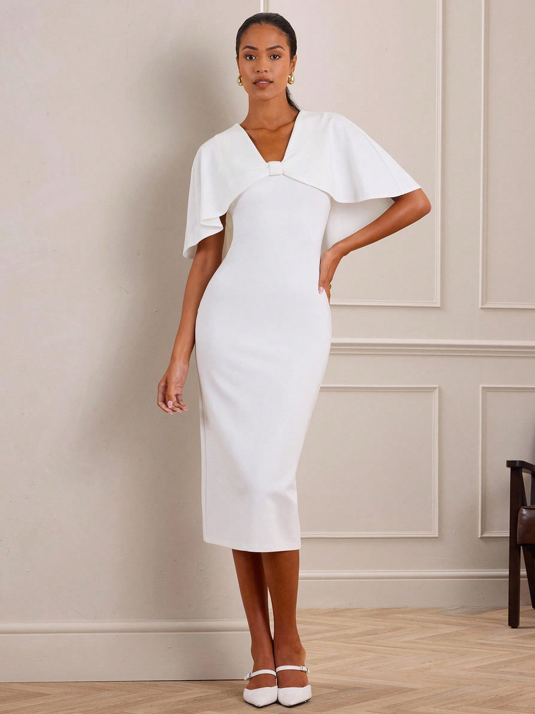Rochie maxi SHEIN, alb