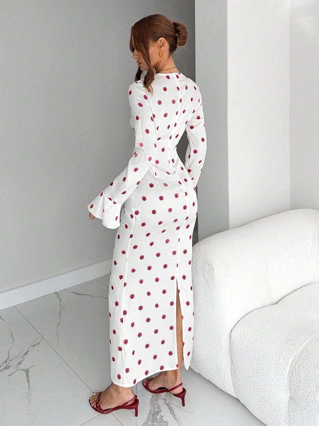 Rochie maxi SHEIN, alb