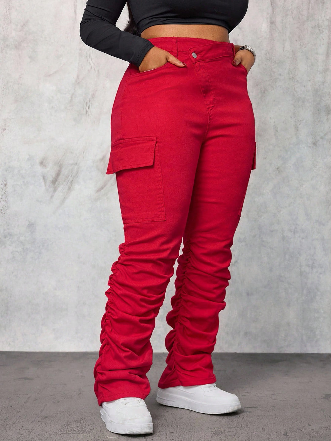 Jeans SHEIN, roșu