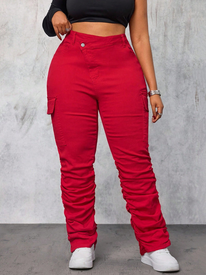 Jeans SHEIN, roșu