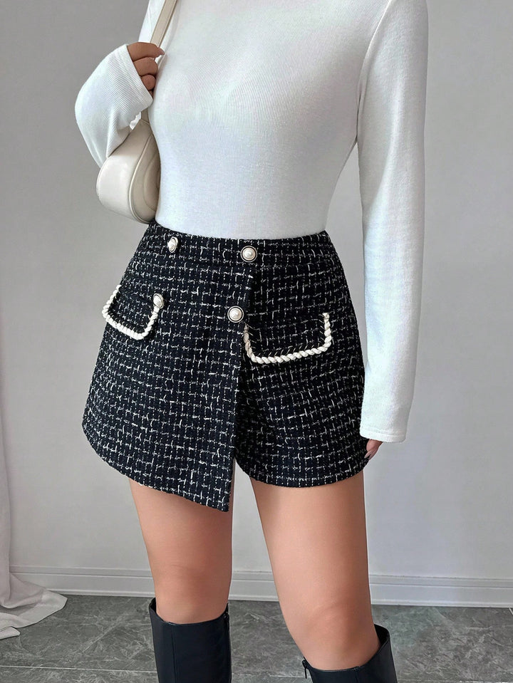 Pantaloni scurți SHEIN, negru