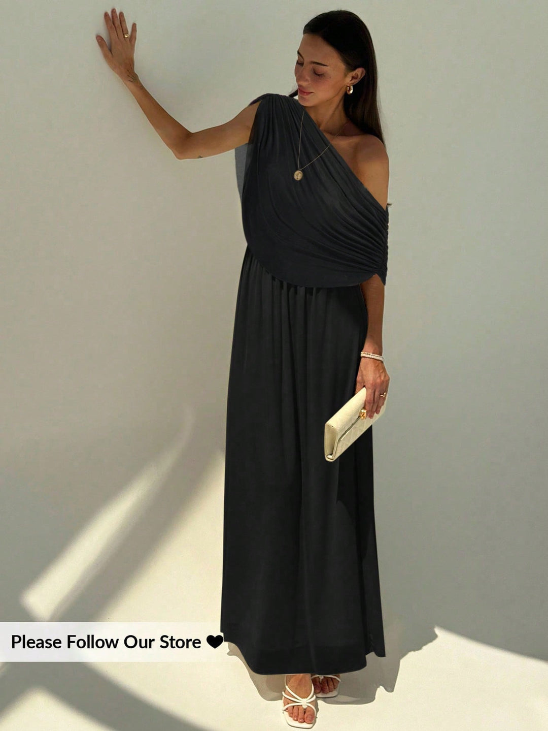 Rochie maxi SHEIN, negru