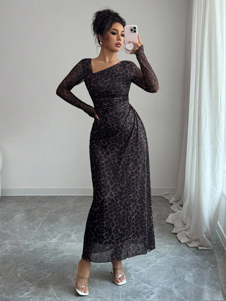 Rochie maxi SHEIN, maro