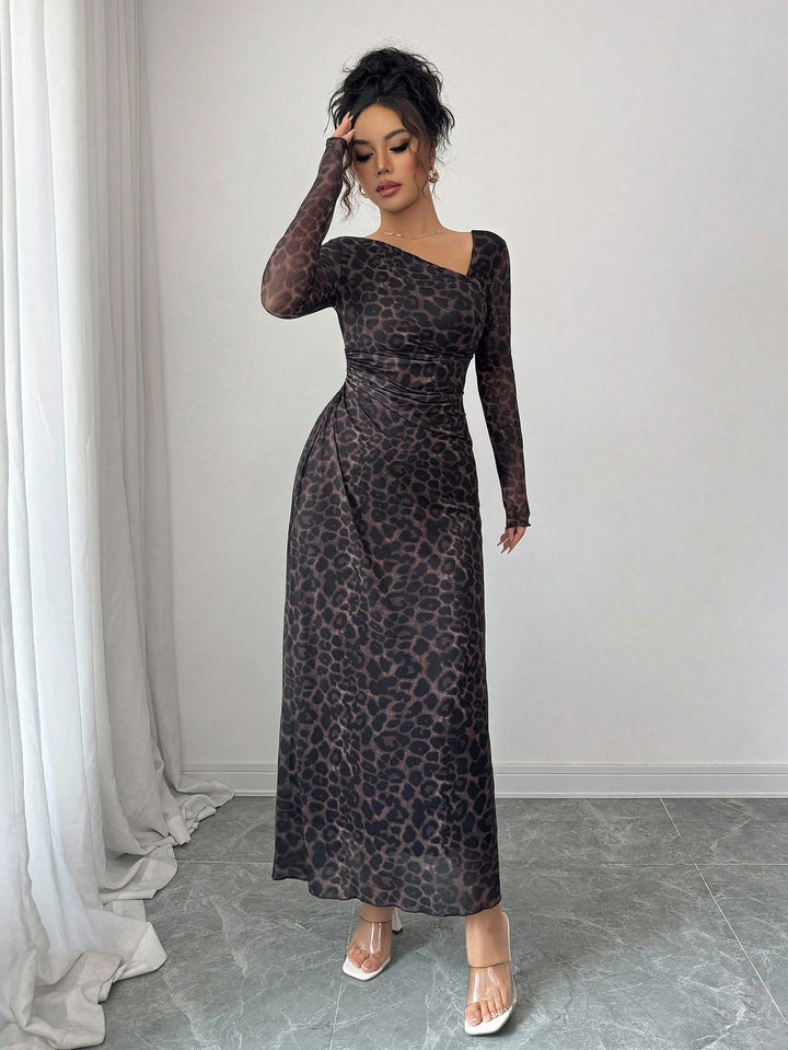 Rochie maxi SHEIN, maro