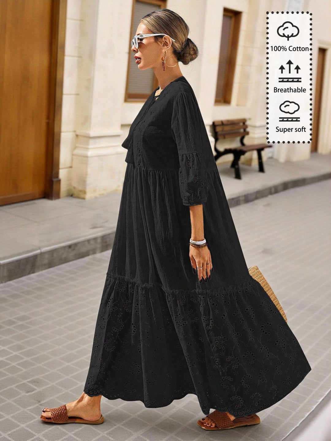Rochie maxi SHEIN, negru