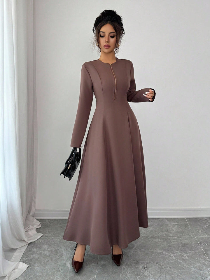 Rochie maxi SHEIN, maro