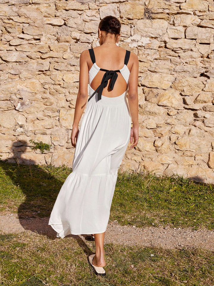 Rochie maxi SHEIN, alb
