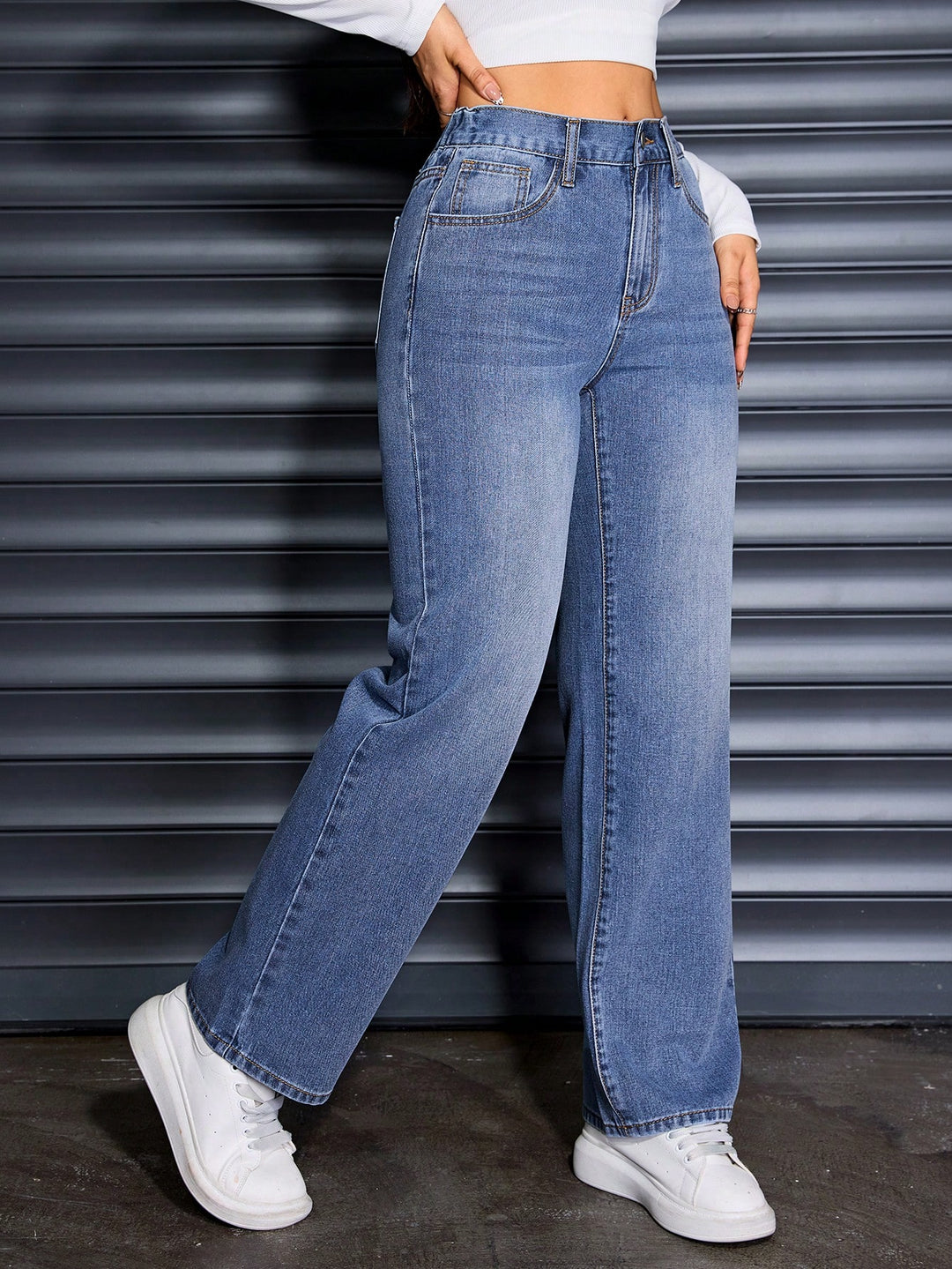 Jeans SHEIN, albastru