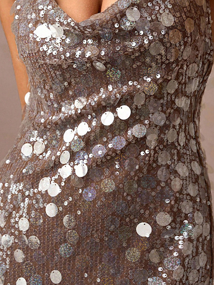 Rochie maxi SHEIN, maro