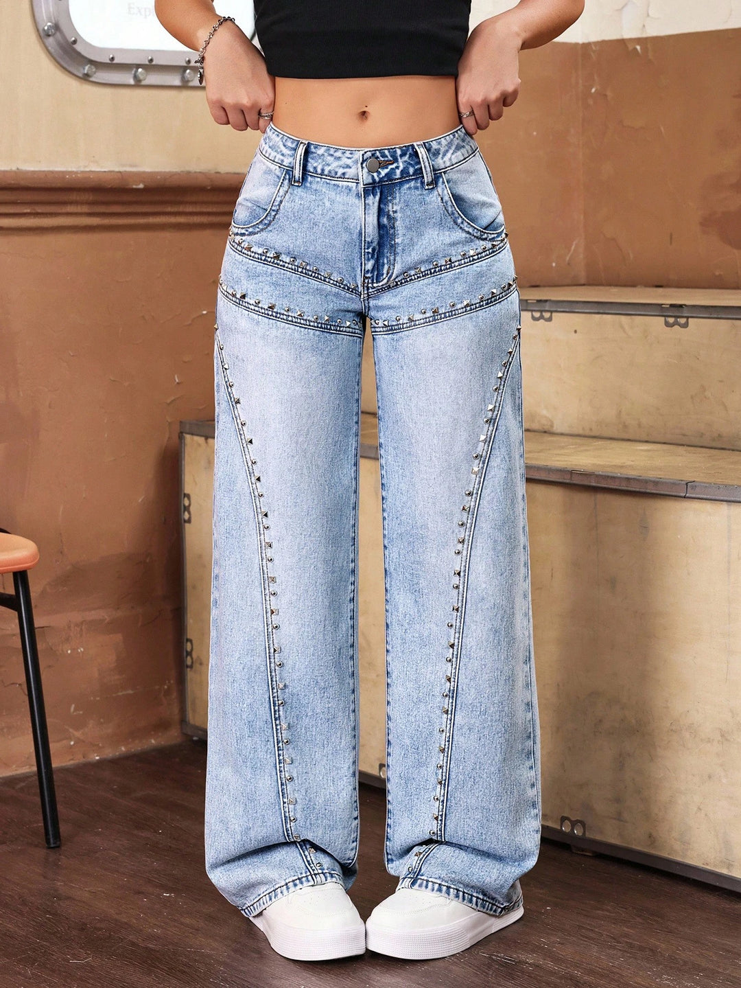 Jeans SHEIN, albastru