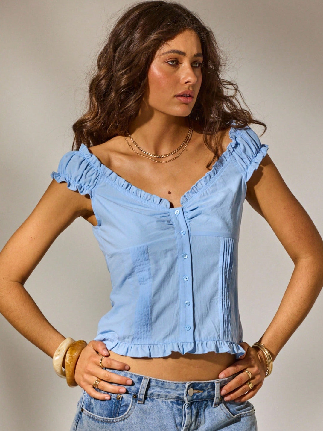 SHEIN kék top