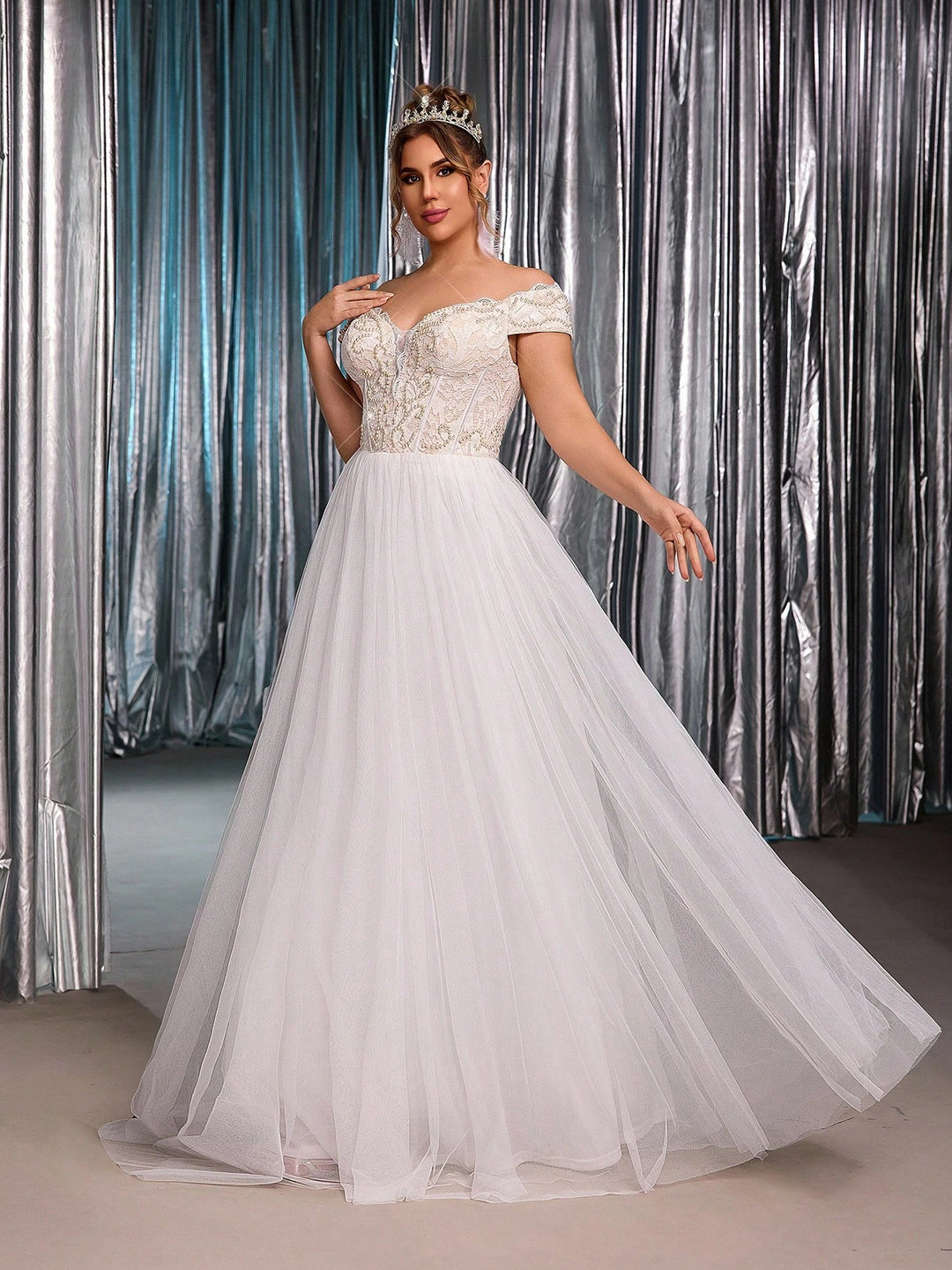 Rochie de mireasă SHEIN, alb