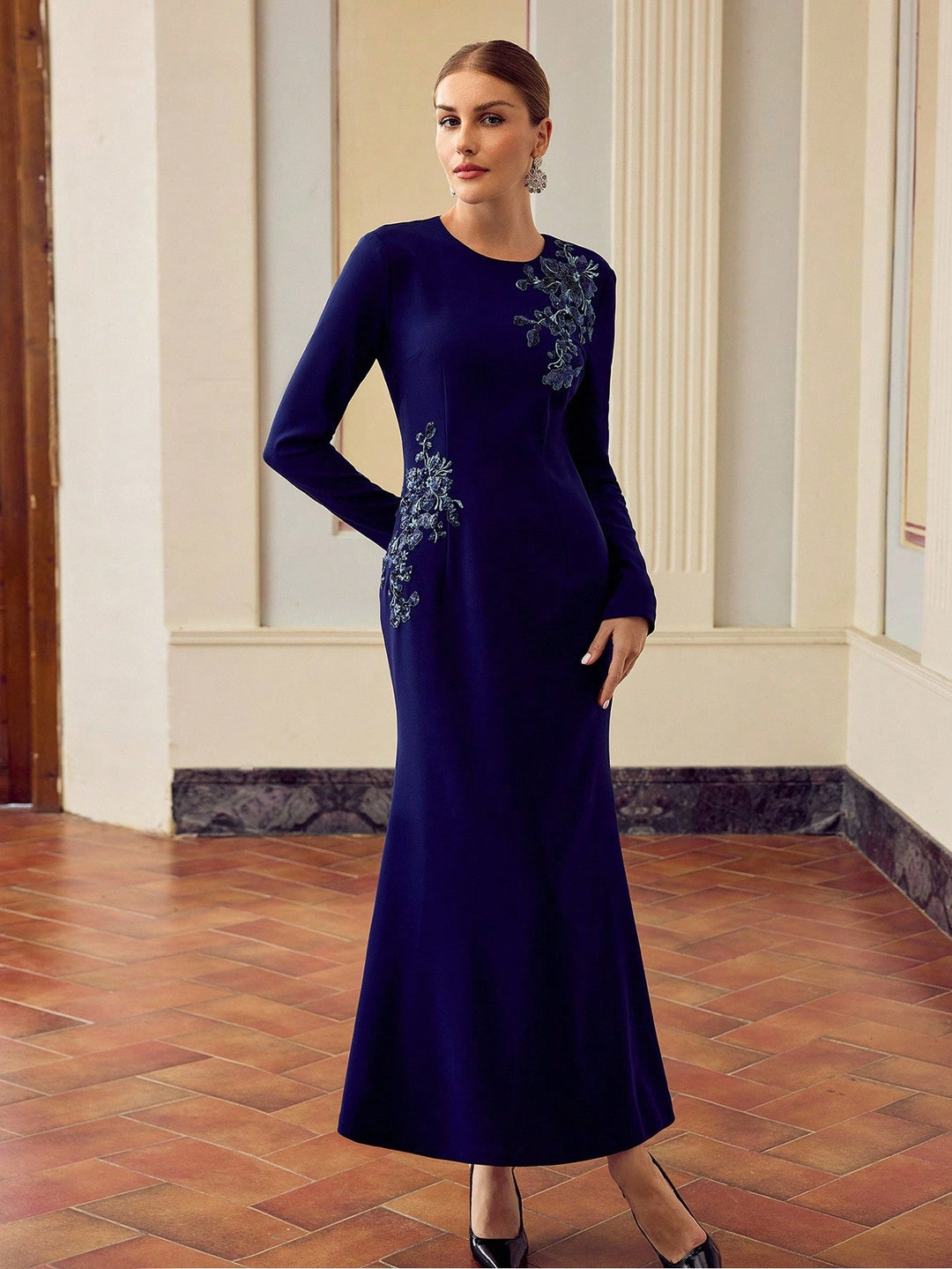 Rochie maxi SHEIN, albastru