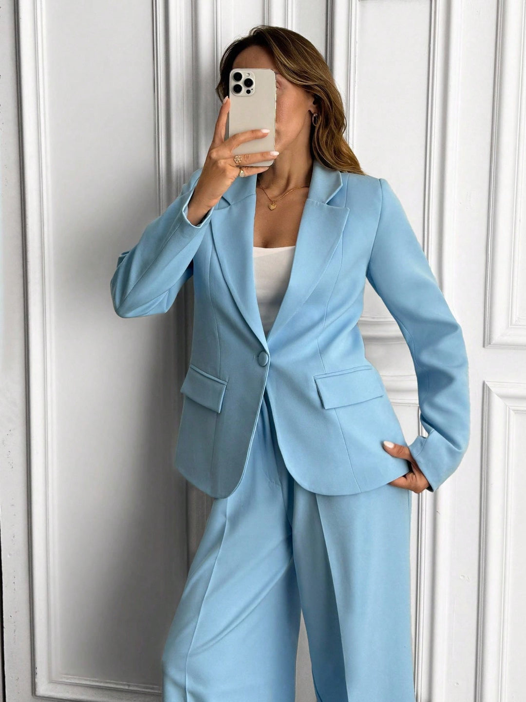 Costum SHEIN, albastru