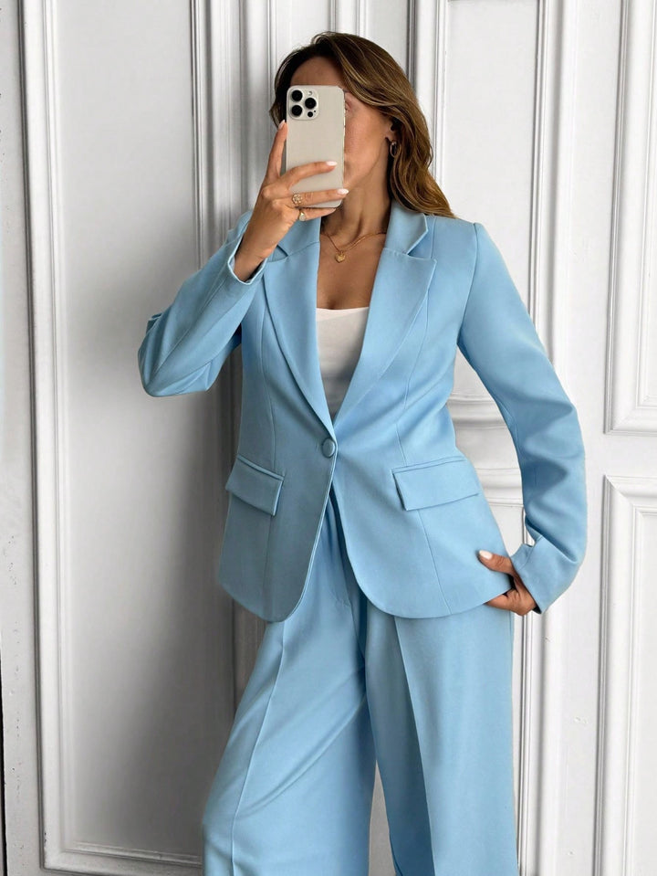 Costum SHEIN, albastru