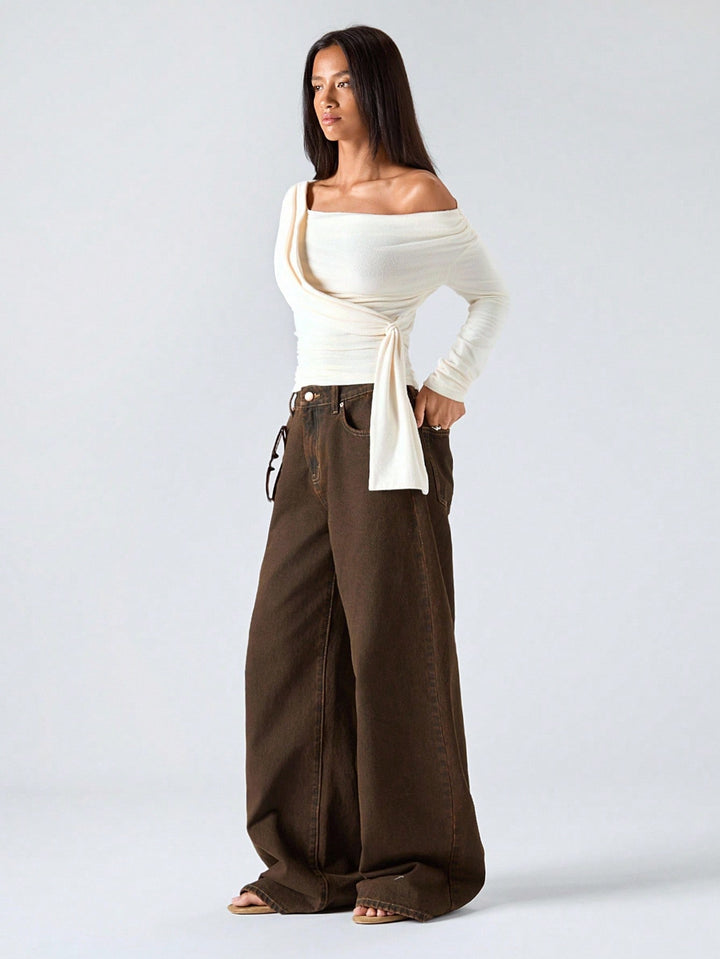 Tricou SHEIN, crem
