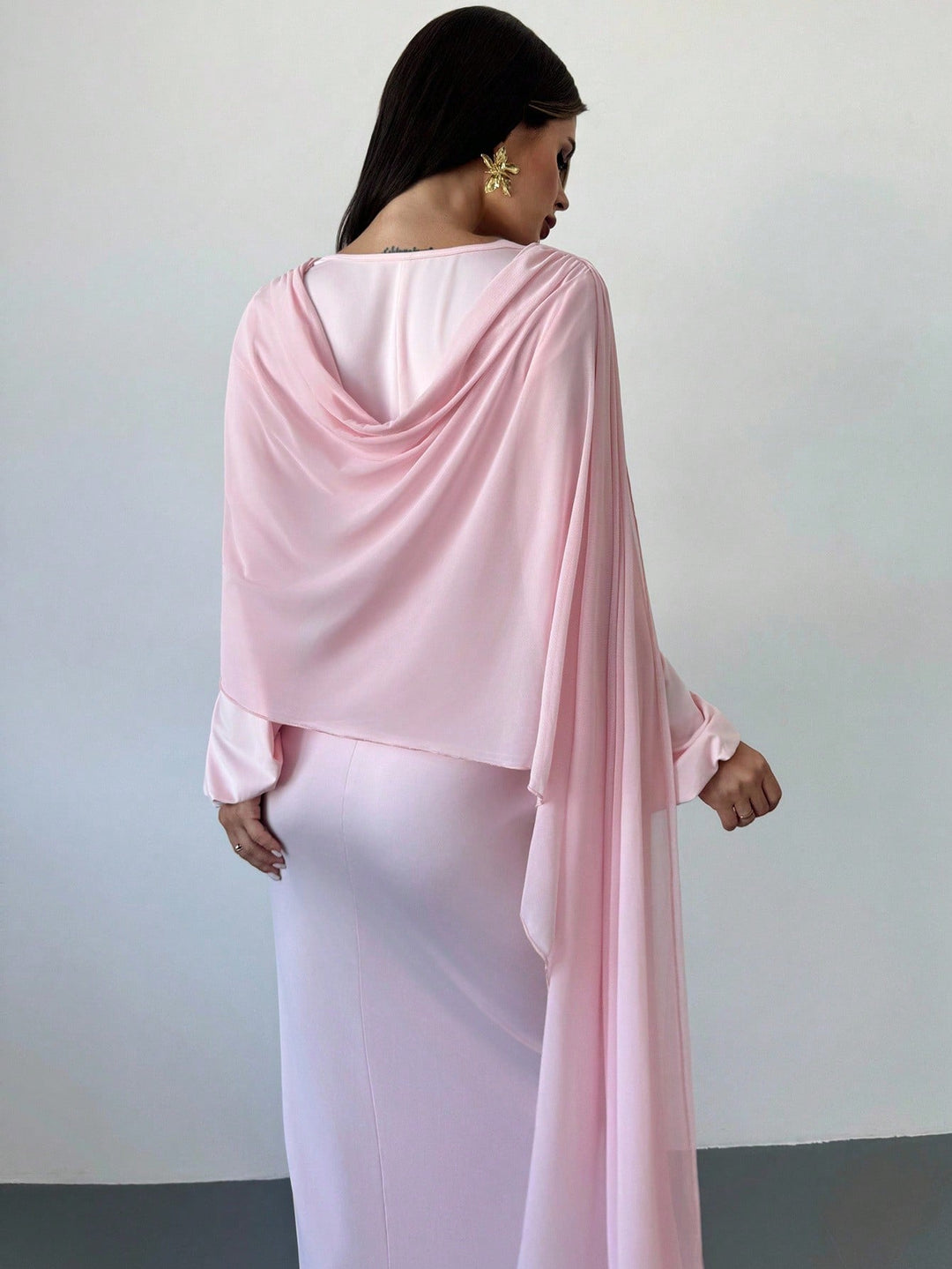 SHEIN maxi ruha, rózsaszín
