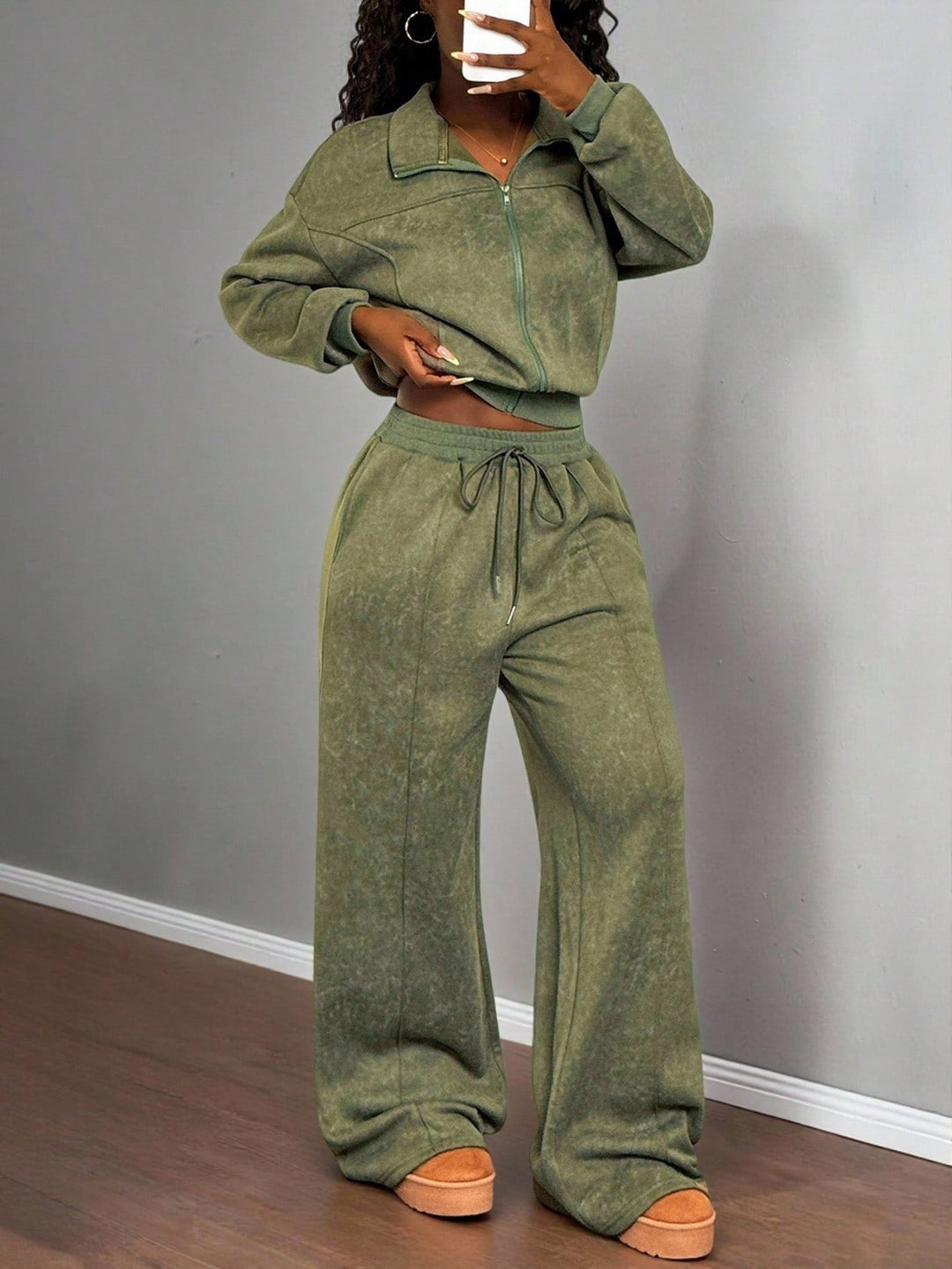 SHEIN szett, khaki