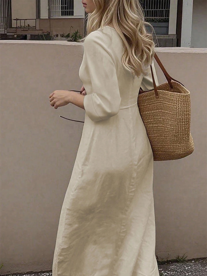 SHEIN Maxi ruha, krémszínű