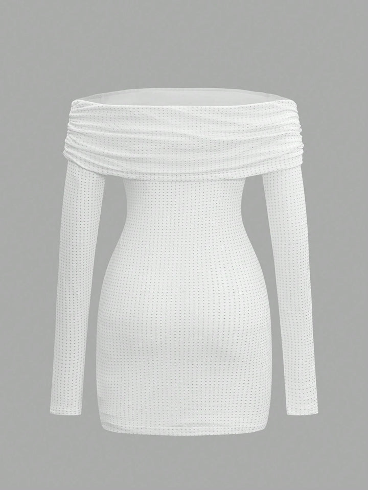 Rochie mini SHEIN, alb