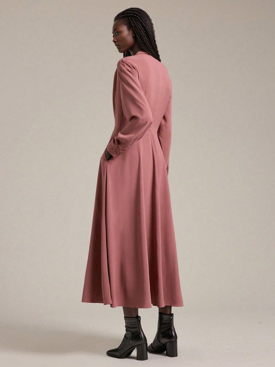 Rochie maxi SHEIN, roz