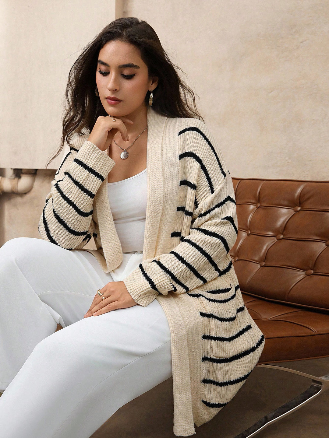 Cardigan SHEIN, bej