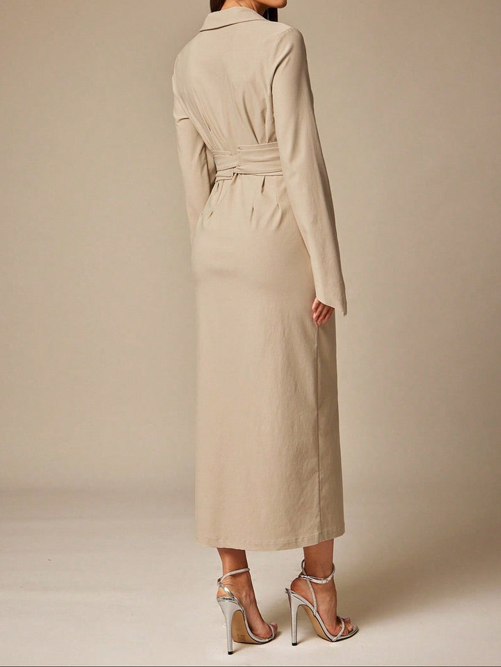 Shein maxi ruha, bézs