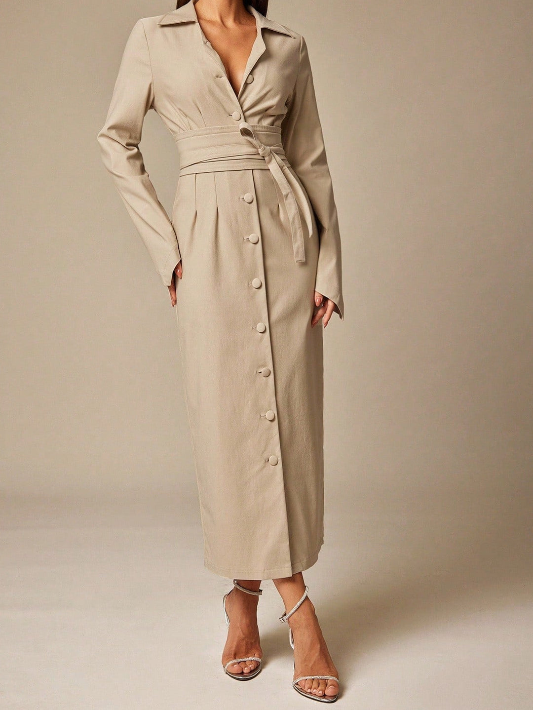 Shein maxi ruha, bézs