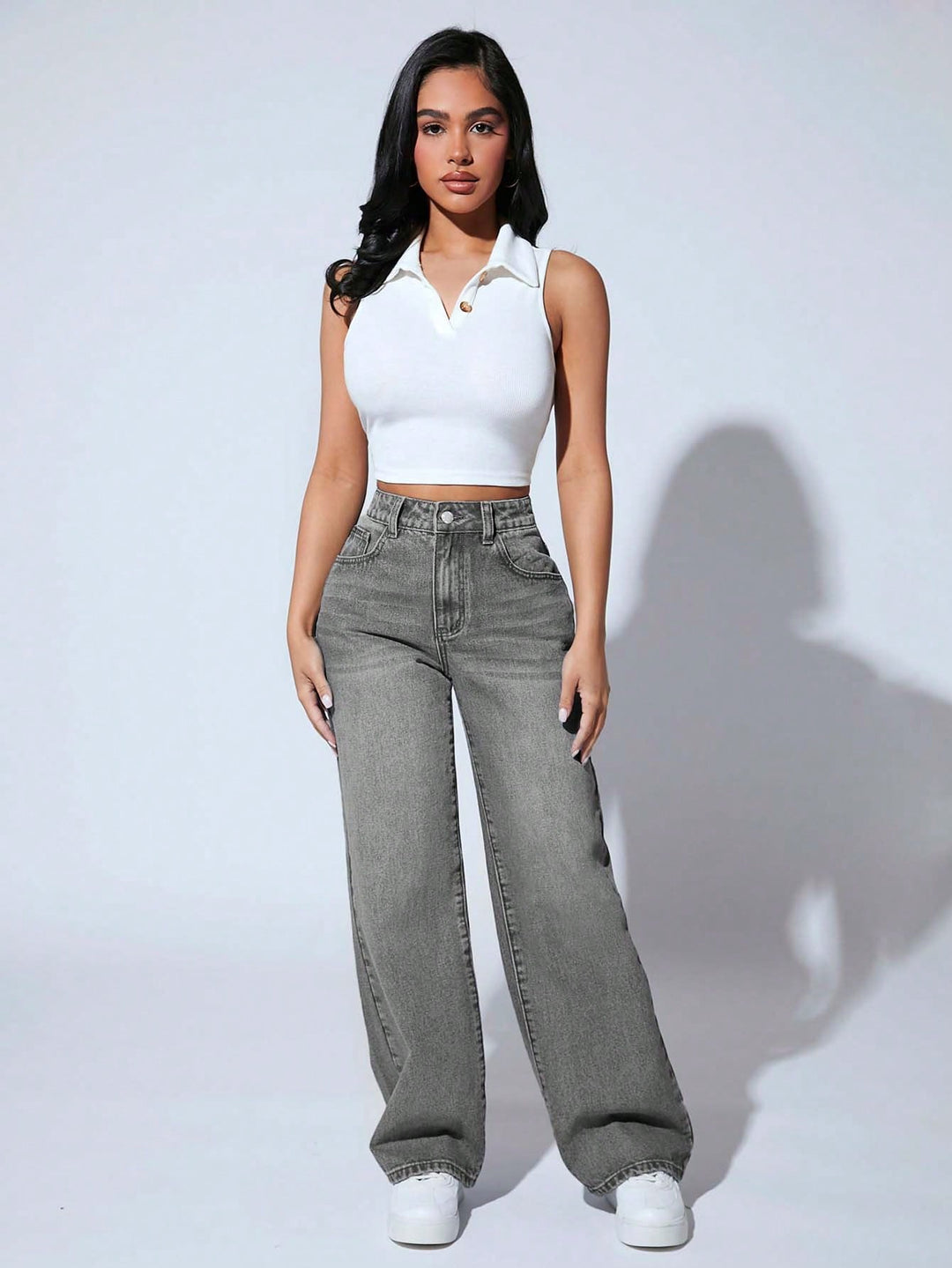 Jeans SHEIN, gri