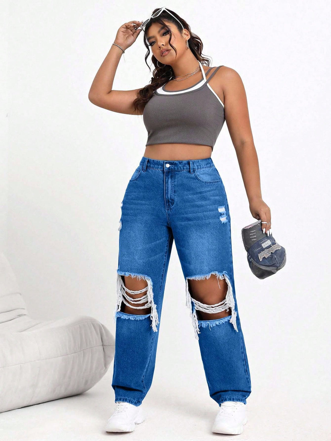 Jeans SHEIN, albastru